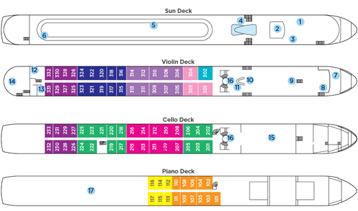 Amareina deck plan